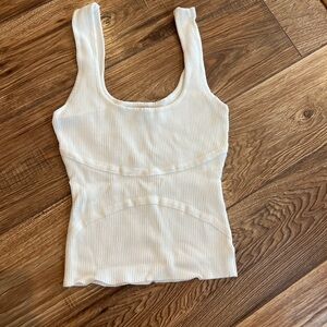 Love Tree Corset Style  Ribbed Knit Tank - stretchy but tight fit!